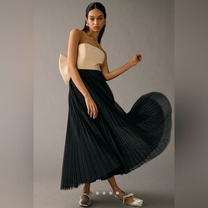 NWT Hutch Tulle Pleated Midi Skirt, Size M